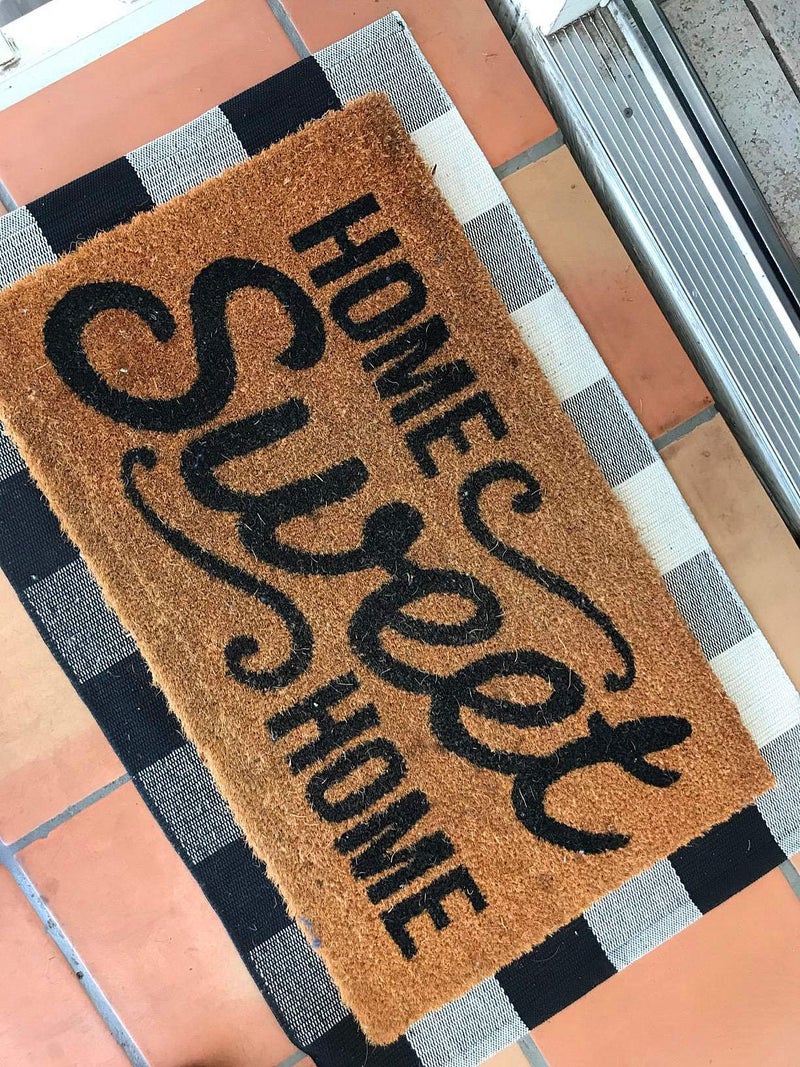 LEVINIS Outdoor Doormat 3Ã—2- Durable and Machine Washable Black and White Outdoor Mat Cotton Farmhouse Porch Rugs Hand-Woven Buffalo Plaid Door Mats for Front Porch Decor - Image 4